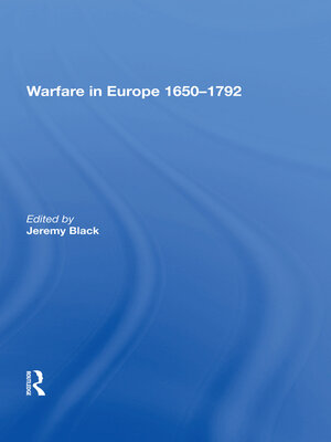 cover image of Warfare in Europe 1650�1792